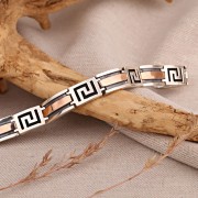 Silberarmband mit Gold