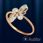 Ring russisches Gold & Zirkonia