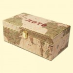 Игра "Русское лото" в коробке из кожи.
