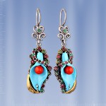 Ohrringe Russische Silberschmuck