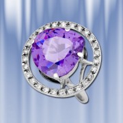 Ring aus Russischem Silber mit Amethyst