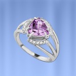 Silberring mit Amethyst 