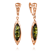 Vergoldete Silberohrhaenger "Zierlichkeit"