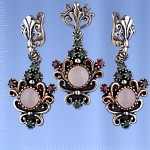 Silberset mit Mondstein 