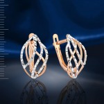 Goldene Ohrringe "Funkeln"