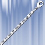 Серебряная цепочка плетения "Улитка"