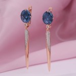 Ohrringe mit Topas London nano & Fianiten